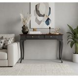 Wooding Mobilya 120 cm Masif Lükens Antrasit Ceviz Çalışma Masası - 120x80 - Antrasit - Ceviz