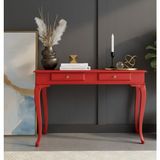 Wooding Mobilya 120 cm Masif Lükens Kırmızı Çalışma Masası - 120x80