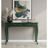 Wooding Mobilya 120 cm Masif Lükens Yeşil Çalışma Masası - 120x80