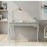 Wooding Mobilya 120 Cm Masif Rustik Gri Çalışma Masası