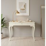 Wooding Mobilya 120 cm Masif Rustik Krem Çalışma Masası - 120x80