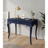Wooding Mobilya 120 cm Masif Rustik Lacivert Çalışma Masası - 120x80
