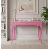 Wooding Mobilya 120 cm Masif Rustik Pembe Çalışma Masası - 120x80