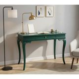 Wooding Mobilya 120 cm Masif Rustik Yeşil Çalışma Masası - 120x80