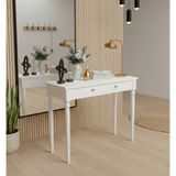 Wooding Mobilya 120 cm Masif Tornalı Beyaz Dresuar