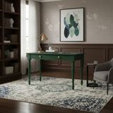 Wooding Mobilya 120 cm Masif Yeşil Tornalı Çalışma Masası - 120x80