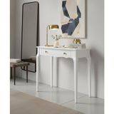Wooding Mobilya 90 cm Masif Konik Beyaz Dresuar