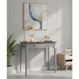 Wooding Mobilya 90 cm Masif Konik Gri Ceviz Dresuar - Gri - Ceviz