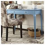 Wooding Mobilya Wooding 100 Cm Masif Mavi Lake Bonamy Çalışma Masası