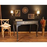 Wooding Mobilya Wooding 120 Cm Çekmeceli Masif Lake Antrasit Çalışma Masası