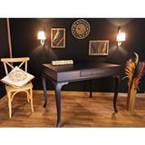 Wooding Mobilya Wooding 120 Cm Çekmeceli Masif Lake Lacivert Çalışma Masası