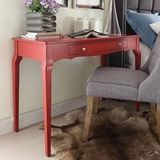 Wooding Mobilya Wooding 120 Cm Masif Kırmızı Lake Bonamy Çalışma Masası