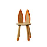 Wood&joy Tilki Ahşap Çocuk Odası Sandalyesi - Turuncu