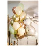 Woodland Tavşan Balon Set Tavşan Konsept Balon Buketi Doğum Günü Balon Set