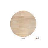 WOODLIFE Yuvarlak Ahşap Plaka Masa Ve Sehpa Tablası Kayın- Çapı 110 Cm - Kalınlığı 30 Mm