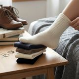 Woodmen %100 Doğal Yünden Kışlık Çorap – El Yapımı, Unisex, Sıcacık Konfor Çorap Erkek Kadın Çorap Dört Çift - Standart