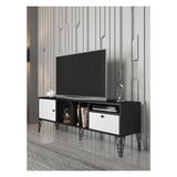 Wood'n Love Cercei 160 cm Beyaz-Siyah Tv Ünitesi