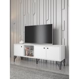 Wood'n Love Hira 160 cm Beyaz-Siyah Tv Ünitesi