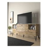 Wood'n Love Mia 160 cm Atlantik Çam-Siyah Tv Ünitesi