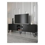 Wood'n Love Sofia 180 cm Siyah-Siyah Tv Ünitesi