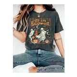 WOODROFFE Kadın Cadılar Bayramı Halloween Temalı Bisiklet Yaka Oversize Salaş Boyfirend Siyah T-shirt