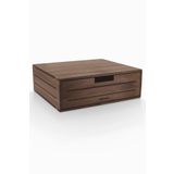 Woodsaka 3line Çekmeceli Monitör Stand & Araç-Gereç Saklama Kutusu - Büyük - Ceviz Ağacından