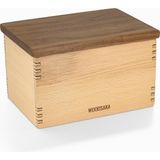 Woodsaka Mutfak İçin Saklama Kutusu - Model 3 - Ceviz & Kayın - 13.8 cm x 9.8 cm x 9 cm | Woodsaka - 23.8cm x 9.8cm x 9cm