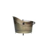 WOODSHUT WSMO-2290GLD Metal Gold Tasarım Şömine - Soba Odun Depolama Saklama Kovası