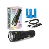 Woodstar 5000 Lümen Cree Tg LED Şarj Göstergeli El Feneri WT-731 Siyah