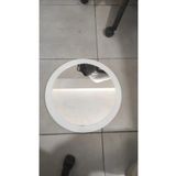Woodstore Beyaz Dekoratif Yuvarlak Antre Hol Koridor Duvar Salon Mutfak Banyo Wc Ofis Aynası 45 Cm
