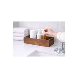 woodsy Masif Ceviz Rengi Ahşap Dolap İçi Düzenleyici Mutfak Banyo Çekmece İçi Organizer Tezgah Düzenleyici