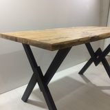 Woodtr Ahşap Doğal Ağaç Kütük Yemek Masası 80*135