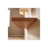 WOODWERA Salon Mutfak Banyo İçin Masif Çam Yüzen Raf , Modern Ev Dekorasyonu İçin Masif Çam Raf , Raf