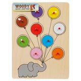 Woody Ahşap Renkler Tutmalı Puzzle 9 Parça