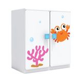 Woody Life 2 Kapaklı Çocuk Odası Anaokulu Kreş Dolap Deniz Temalı - Renkli