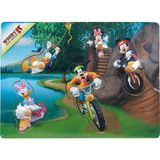 Woody Mickey Mouse Ve Arkadaşları 5 Parça Tutmalı Ahşap Bul Tak Yapboz Bisiklet Gezisi