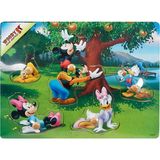 Woody Mickey Mouse Ve Arkadaşları 5 Parça Tutmalı Ahşap Bul Tak Yapboz Elma Ağacı