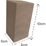 Woody.st 1 Adet Ihlamur Ahşap Blok 5x5x10 cm | El Oymacılığı, Hobi ve Ahşap Oyma Malzemesi