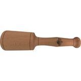 Woody.st Gürgen Ağacından Ahşap Tokmak – 25 cm Uzunluk, Ergonomik Tornada İşlenmiş