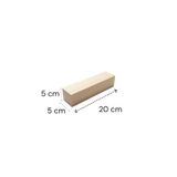 Woody.st Ihlamur Ahşap Oyma Blok 5x5x20 cm - Oyma ve El Sanatları İçin