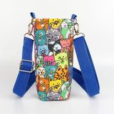 Woodycord El Yapımı Sevimli Kediler Temalı Matara/termos Kılıfı (0.5 Litre) - Standart - Renkli