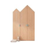 Woody&happy Big House Naturel Ahşap Çocuk Odası Gardrop