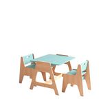 Woody&happy Cotable Mint Ahşap Çocuk Aktivite Masa Takımı - Yeşil