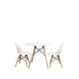 Woody&happy Eames Ahşap Çocuk Çalışma Masa Takımı - Beyaz
