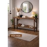 Woodymoda Doğal Ahşap Çam Dresuar -Hol & Antre Ayakkabılıklı Konsol 100 cm