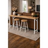 Woodymoda Masif Ahşap Bar & Dresuar Koltuk Arkası 150 cm ( Taburesiz ) Beyaz