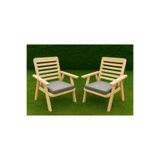 Woodzen Ahşap Sandalye Koltuk Takımı
