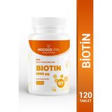Wooggs Vital Biotin Içeren Takviye Edici Gıda 120 Tablet - Aromasız