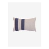 Wool Cocoon Yünlü Kırlent Kılıfı Indigo / Ekru 30x50