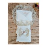 Wool Manolya Bebek Kundağı Unisex Bebek Dış Kundak Battaniyesi Hastane Çıkışı Kundak Battaniye